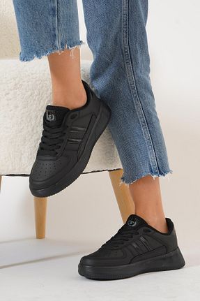 کفش اسنیکر مشکی زنانه بند دار Moda Pie - کد 869777223