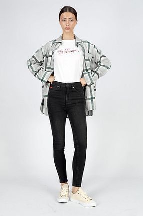 شلوار جین مشکی زنانه پاچه تنگ Lee Cooper - کد 870278595