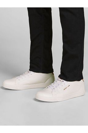 کفش اسنیکر سفید مردانه بند دار Jack & Jones - کد 637776842