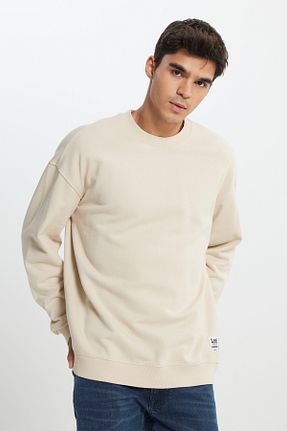 سوئیشرت بژ مردانه ساده Lee - کد 858822454