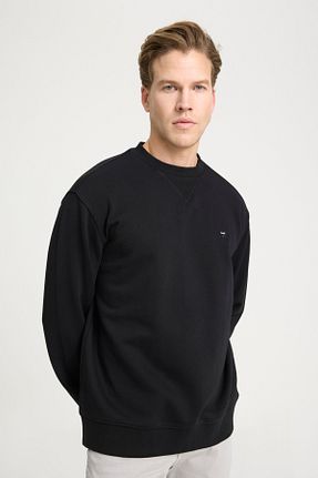 سوئیشرت مشکی مردانه ساده Wrangler - کد 827236355