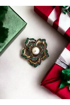 سنجاق سینه سبز زنانه فلزی FAYRA ACCESSORIES - کد 827767027