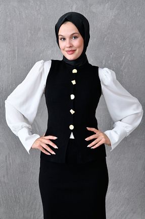 ست بالاتنه و پائین تنه حجاب مشکی زنانه Bodycon WOMAN VISION - کد 868447623