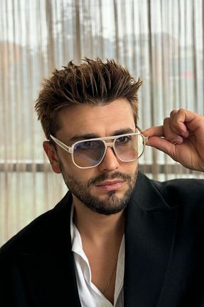 عینک محافظ نور آبی بژ مردانه پلاستیک By Harmony - کد 869013919