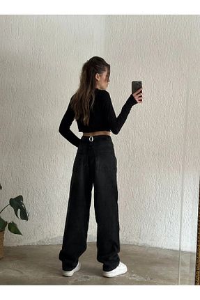 شلوار مشکی زنانه بافتنی eyonnwear - کد 869065884