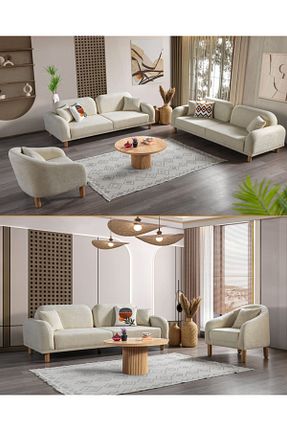 ست مبل بژ 3+3+1 inegölmobilyası - کد 868472412