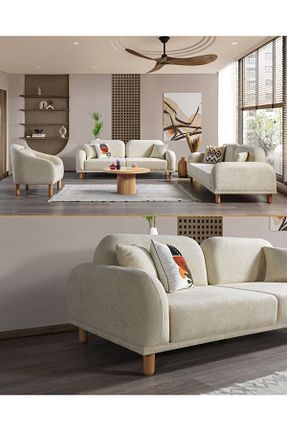 ست مبل بژ 3+3+1 inegölmobilyası - کد 868472412