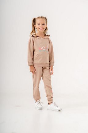 ست بالاتنه و پائین تنه بژ بچه گانه بافت Mışıl Kids - کد 849921040