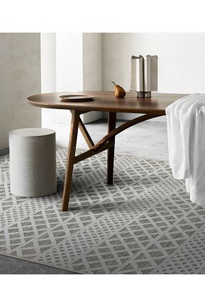 فرش طوسی قابل شستشو Koza Halı - کد 387240144