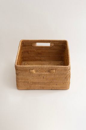 سبد بژ خیزران Koza Home - کد 827178799