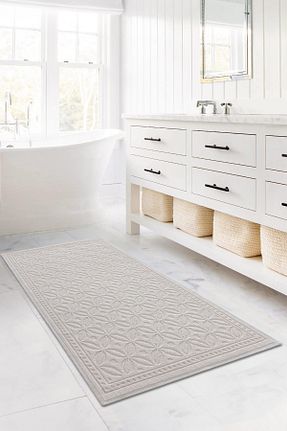 پادری حمام بژ 1 پارچه Koza Home - کد 833166608