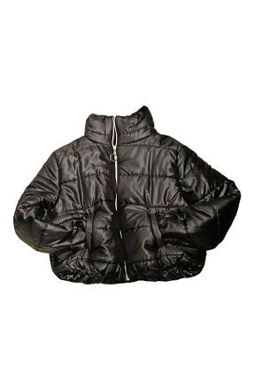 کاپشن مشکی زنانه Straight esa bujiteri - کد 868540065