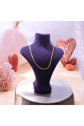 گردنبند استیل ( فولاد ) طلائی زنانه استیل (فولاد) feyza collection - کد 868539243
