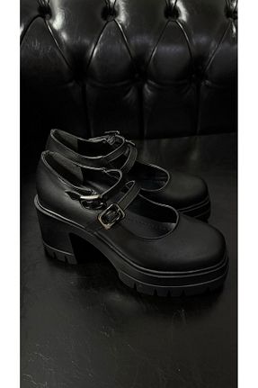 کفش پاشنه بلند کلاسیک مشکی زنانه چرم مصنوعی Eataly Shoes - کد 868536352
