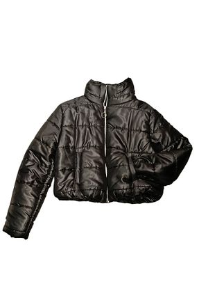 کاپشن مشکی زنانه Straight esa bujiteri - کد 868540065