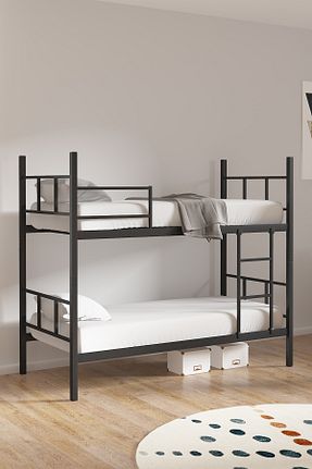 تختخواب دو طبقه مشکی فلزی Mobpazar - کد 803008921