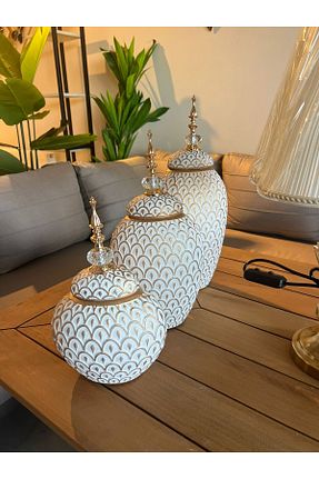گلدان سفید شیشه vazo - کد 857898599