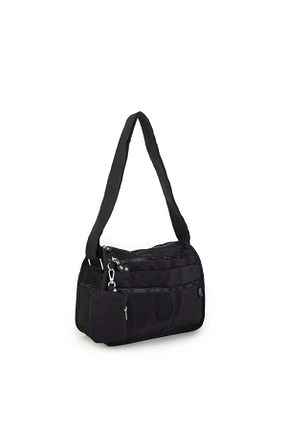کیف پستچی مشکی زنانه پارچه ای Nas Bag - کد 684473333