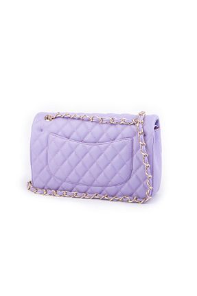 کیف پستچی بنفش زنانه چرم مصنوعی Nas Bag - کد 795814797
