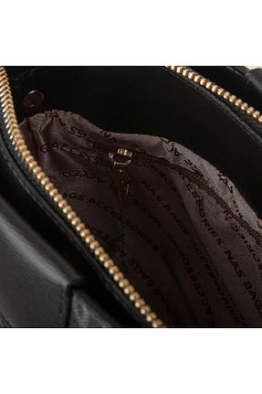 کیف پستچی مشکی زنانه چرم مصنوعی Nas Bag - کد 684473360