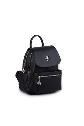 کوله پشتی مشکی زنانه سایز متوسط Nas Bag - کد 779155257