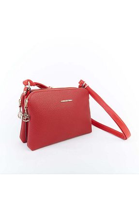 کیف پستچی قرمز زنانه چرم مصنوعی Nas Bag - کد 734110940