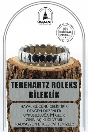 دستبند جواهر طوسی زنانه سنگ طبیعی OSMANLI DOĞAL TAŞ - کد 311484415