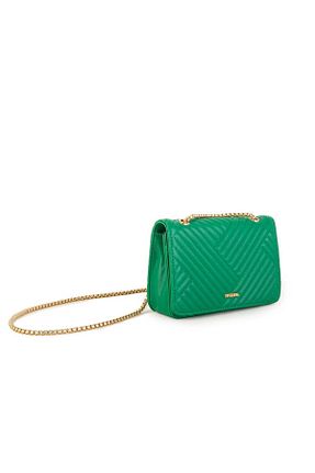 کیف پستچی سبز زنانه چرم مصنوعی Nas Bag - کد 684473773