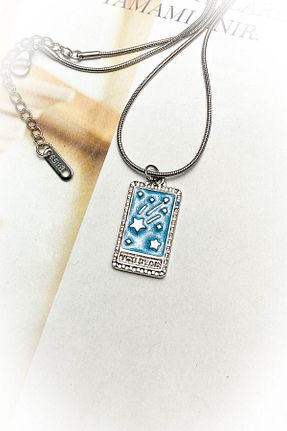 گردنبند استیل ( فولاد ) زنانه استیل (فولاد) roshel - کد 868582096