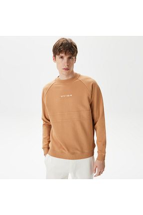 سوئیشرت قهوه ای مردانه ساده United4 - کد 825535054