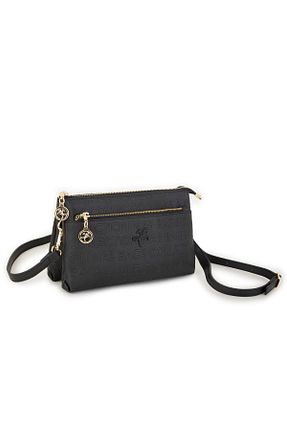 کیف پستچی مشکی زنانه چرم مصنوعی Nas Bag - کد 868590698