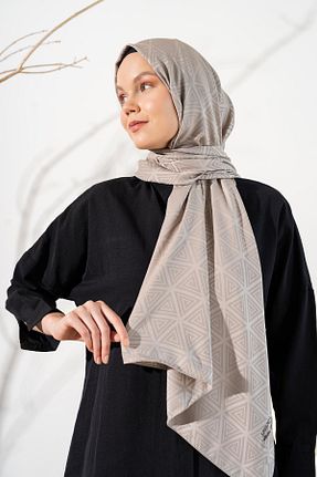 شال قهوه ای زنانه پلی استر JAWEL - کد 868592268
