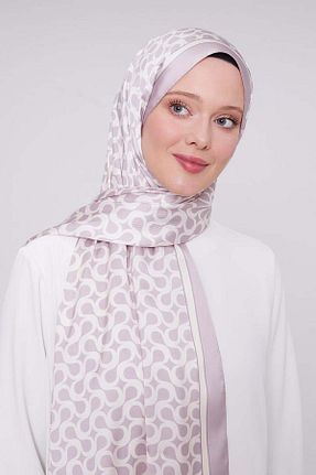 شال بنفش زنانه پنبه ای Levidor - کد 868616401