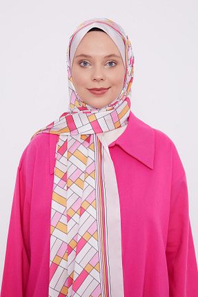 شال صورتی زنانه پنبه ای Levidor - کد 868613824