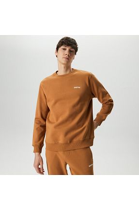 سوئیشرت قهوه ای مردانه ساده United4 - کد 824411866