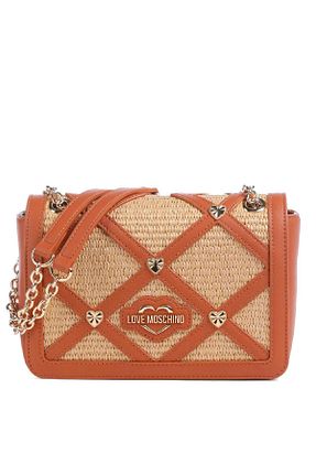 کیف دوشی قهوه ای زنانه پارچه ای Love Moschino - کد 837968054
