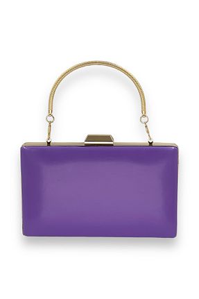 کیف مجلسی بنفش زنانه پارچه ای MSglame - کد 892876037