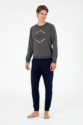 ست لباس راحتی طوسی مردانه ساده U.S. Polo Assn. - کد 859377150