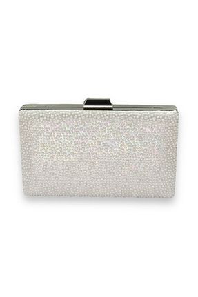 کیف مجلسی قهوه ای زنانه پارچه ای Wedding Fashion - کد 905143162