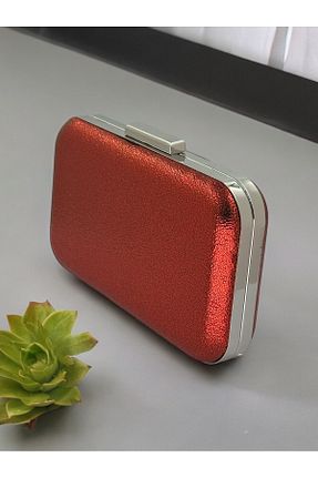 کیف مجلسی قرمز زنانه فلزی MidStore - کد 935016228