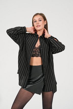 پیراهن مشکی زنانه اورسایز thepery - کد 868638154