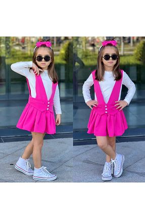 ست بالاتنه و پائین تنه صورتی بچه گانه بافتنی RAPAPA - کد 869250945