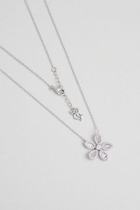 گردنبند نقره سفید زنانه 925 عیار So Chic - کد 870319373