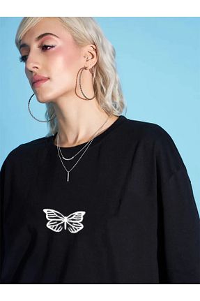 تیشرت سایز بزرگ مشکی مردانه اورسایز Modern Moda - کد 817695914