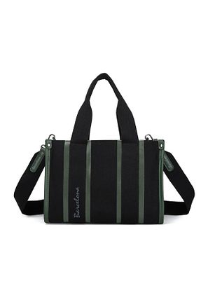 کیف دوشی مشکی زنانه پارچه ای BARCELONA 21K - کد 801785308