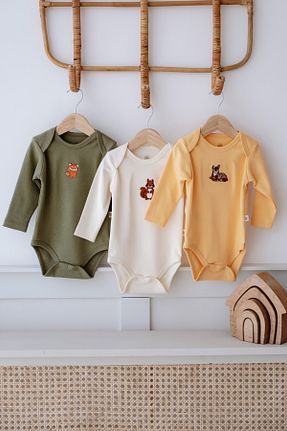 بادی و سرهمی نوزادی نباتی بچه گانه %100 پنبه Frelida Baby & Kids - کد 868352192