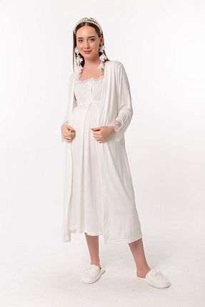 لباس شب بارداری نباتی زنانه ساده ByLohusa - کد 468237314
