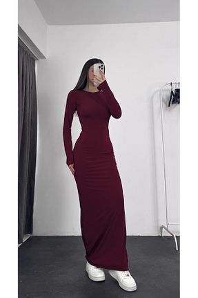 لباس زرشکی زنانه بافت Kokoş Aşk - کد 868739760