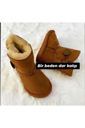 بوت / نیم بوت قهوه ای بچه گانه پشمی Faymi Shop - کد 362370823
