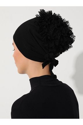 کلاه شنای حجاب مشکی زنانه Tuva - کد 840132706